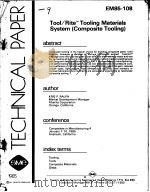 TOOL/RITE TOOLING MATERIALS SYSTEM PDF电子版封面
