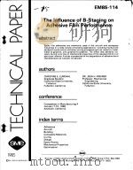 THE LNFLUENCE OF B-STAGING ON ADHESIVE FILM PERFORMANCE PDF电子版封面