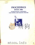 PROCEEDINGS ISTFA 1985 PDF电子版封面