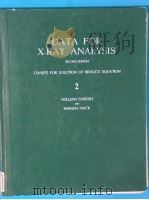 DATA FOR X-RAY ANALYSIS SECOND EDITION VOLUME Ⅱ 1953 PDF电子版封面