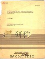 STUDY OF THE EFFECTS OF GASEOUS ENVIRONMENT ON THE HOT CORROSION OF SUPERALLOY MATERIALS (FINAL REPO PDF电子版封面 J.G.SMEGGIL