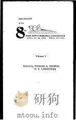 PROCEEDINGS OF THE 8TH RARE EARTH RESEARCH CONFERENCE VOLUME Ⅰ PDF电子版封面 THOMAS A.HENRIE R.E.LINDSTROM