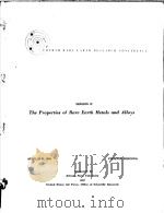 THE PROPERTIES OF RARE EARTH METALS AND ALLOYS SESSION Ⅱ（ PDF版）