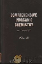 COMPREHENSIVE INORGANIC CHEMISTRY VOL Ⅷ PDF电子版封面 R·CBRASTED