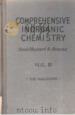 COMPREHENSIVE INORGANIC CHEMISTRY VOL Ⅲ PDF电子版封面 M·CANNON SNEED