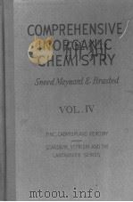 COMPREHENSIVE INORGANIC CHEMISTRY VOL Ⅳ PDF电子版封面 M·CANNON SNEED
