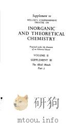 MELLORS COMPREHENSIVE TREATISE ON INORGANIC AND THEORETICAL CHEMISTRY VOLUME II（ PDF版）
