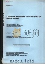 A SURVEY OF THE LITERATURE ON THE SIZE EFFECT ON MATERIAL STRENGTH PDF电子版封面