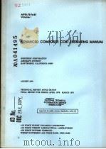 ADVANCED COMPOSITE COST ESTIMATING MANUAL PDF电子版封面