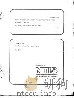 MODAL ANALYSIS OF LINEAR NONCONSERVATIVE SYSTEMS PDF电子版封面