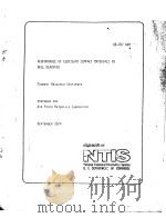 PERFORMANCE OF LUBRICANT COMPACT MATERIALS IN BALL BEARINGS PDF电子版封面