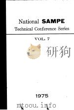 NATIONAL SAMPE TECHNICAL CONFERENCE SERIES VOLUME 7 PDF电子版封面