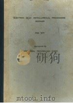 ELECTRON BEAM METALLURGICAL PROCESSING SEMINAR PDF电子版封面