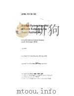 ANODIZE OPTIMIZATION AND ADHESIVE EVALUATIONS FOR REPAIR APPLICATIONS PDF电子版封面