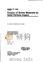 EROSION OF BRITTIE MATERIALS BY SOLID PARTICLE IMPACT PDF电子版封面 B.J.HOCKEY S.M.WIEDERHORN H.