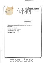 IMPACT RESPONSE CHARACTERISTICS OF POLYMERIC MATERIALS（ PDF版）