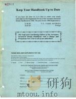 KEEP YOUR HANDBOOK UP TO DATE PDF电子版封面