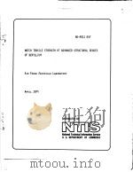NOTCH TENSILE STRENGTH OF ADVANCED STRUCTURAL GADES OF BERYLLIUM PDF电子版封面 U·S·DEPARTMENT