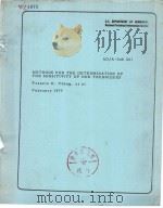 METHODS FOR THE DETERMINATION OF THE SENSITIVITY OF NDE TECHNIQUES PDF电子版封面 FRANCIS H·CHANG