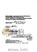 DEVELOPMENT AND EVALUATION OF METHODS OF ALAND STRESS FRACTURE ANALYSIS PDF电子版封面