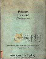 FIFTEENTH CHEMISTS‘CONFERENCE PDF电子版封面