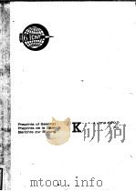PREPRINTS OF SESSION PREPRINTS DE LA SEANCE BERICHTE ZUR SITZUNG K 4JUNE 1970 PDF电子版封面