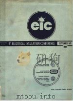 PRECEEDINGS OF THE NINTH ELECTRICAL INSULATION CONFERENCE  SEPTEMBER 8-11 1969     PDF电子版封面     