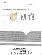 AN INVESTIGATION OF THE STRUCTURE AND MECHANICAL PROPERTIES OF HIGH TEMPERATURE GLASSY AND MICROCRYS PDF电子版封面 N·J·GRANT