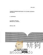 ACOUSTIC EMISSION MONITORING OF POLYMER COMPLSITE MATERIALS PDF电子版封面 R·BARDENHEIER
