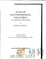 ATLAS OF ELECTROCHEMICAL EQUILIBRIA IN AQUEOUS SOLUTIONS 6 PDF电子版封面