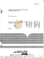 POWDER METALLURGY RENE 95 ROTATNG TURBINE ENGINE PARTS PDF电子版封面 W·R·PFOUTS