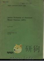 SERVICE EVALUATION OF ALUMINUM BRAZED TITANIUM PDF电子版封面 S·D·ELROD