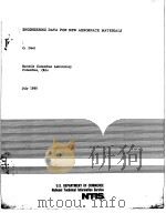 ENGINEERING DATA FOR NEW AEROSPACE MATERIALS PDF电子版封面 O·DEEL