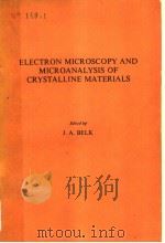 ELECTRON MICROSCOPY AND MICROANALYSIS OF CRYSTALLINE MATERIALS（ PDF版）