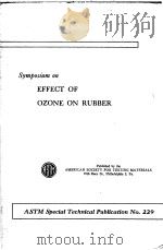 SYMPOSIUM ON EFFECT OF OZONE ON RUBBER PDF电子版封面