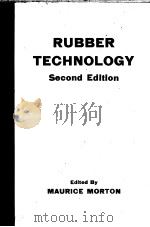 RUBBER TECHNOLOGY SECOND EDITION PDF电子版封面