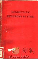 NONMETALLIC INCLUSIONS IN STEEL PDF电子版封面 M.BAEYERTZ
