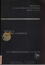 Proceedings of a Conference on ANODISING ALUMINIUM PDF电子版封面