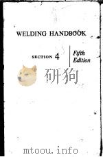 WELDING HANDBOOK SECTION 4 FIFTH EDITION PDF电子版封面