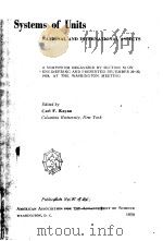 SYSTEMS OF UNITS     PDF电子版封面    CARL F.KAYAN 
