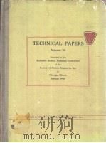 TECHNICAL PAPERS VOLUME Ⅵ PDF电子版封面