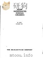 RESINIMPREGNATED POROUS CERAMICS PDF电子版封面 DECEMBER