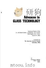 ADVANCES IN GLASS TECHNOLOGY PDF电子版封面 COMPILED BY