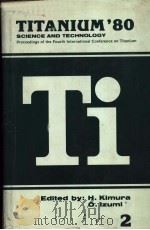 TITANIUM‘80 SCIENCE AND TECHNOLOGY 2 PDF电子版封面 H.KIMURA O.IZUMI
