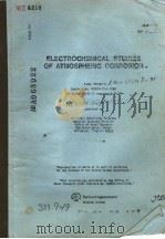 ELECTROCHEMIICAL STUDIES OF ATMOSPHERIC CORROSION PDF电子版封面
