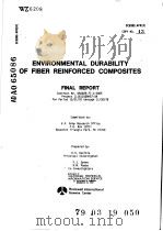 ENVIRONMENTAL DURABILITY OF FIBER REINFORCED COMPOSITES PDF电子版封面