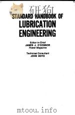 STANDARD HANDBOOK OF LUBRICATION ENGINEERING PDF电子版封面
