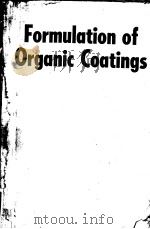 FORMULATION OF ORGANIC COATINGS（ PDF版）