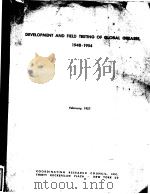 DEVELOPMENT AND FIELD TESTING OF GLOBAL GREASES 1948-1954 PDF电子版封面
