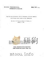 ANALYTICAL AND EXPERIMENTAL STUDY OF STRUCTURALLY EFFICIENT COMPOSITE HAT-STIFFENED PANELS LOADED IN PDF电子版封面